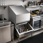 Thumbnail image #2 for Krowne Royal Series KR-210 Locking Cover for Liquor Display, Double, Fits 19"-24" Speed Rails