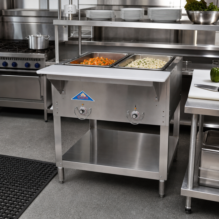 Product image #2 for Castle Open Well Electric Hot Food Table, 2 Wells, 30.3-Inch Wide, 120V