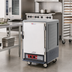 Thumbnail image #2 for Metro C5 3 Series Gray Half-Height Mobile Heated Holding Cabinet with Solid Door and Universal Wire Slides