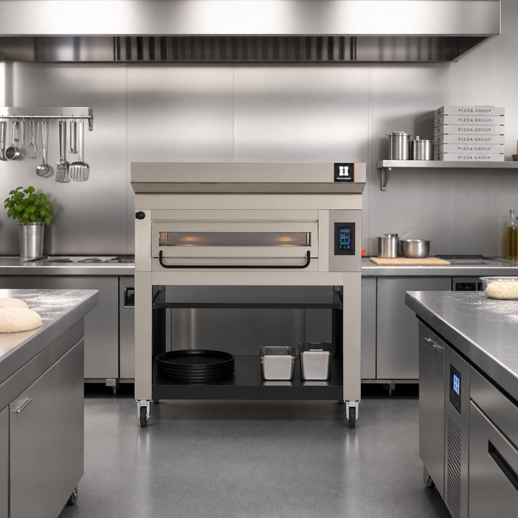 Product image #2 for Pizza Group PWD9 Single Deck Electric Full-Size ActiveStone Pizza Oven