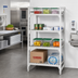 Thumbnail image #3 for Cambro Camshelving Premium 4-Shelf Vented Stationary Starter Polymer Shelving Unit, 18 x 42 x 72 Inches, Speckled Gray
