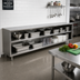 Thumbnail image #2 for Spec-Master Open Front Stainless Steel Plate Cabinet, 144-Inch W x 18-Inch D