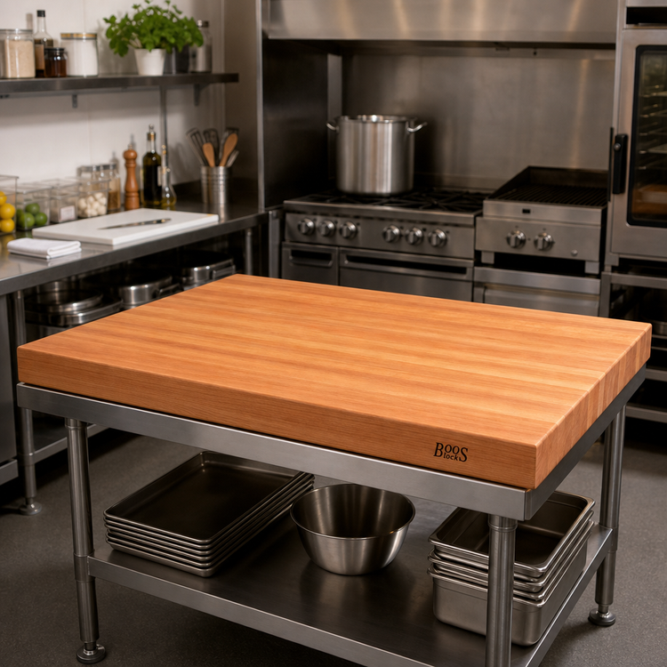 Product image #2 for Boos Block American Cherry Edge Grain Kitchen Countertop, 48 x 38 x 3 Inches, Penetrating Oil Finish