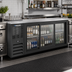 Thumbnail image #2 for Beverage-Air 72-Inch Three-Section Pass-Thru Back Bar Refrigerator with Six Sliding Glass Doors