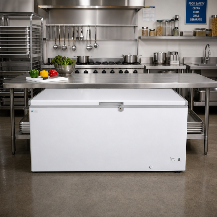 Product image #2 for Excellence Commercial Products BD-16 Commercial Chest Freezer, 15.8 Cu. Ft., Solid Hinged Lid