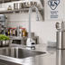 Thumbnail image #2 for T&S Brass ChekPoint Single Hole Deck-Mount Electronic Sensor Faucet with 4-1/8 Inch Rigid Gooseneck and 1.5 GPM Vandal-Resistant Aerator