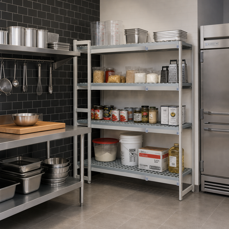 Product image #2 for Fermostock 4-Tier Corner Expansion Kit, 71 Inch H x 47 Inch W x 14 Inch D, Add-On Unit