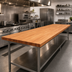 Thumbnail image #2 for John Boos Boos Block 120-Inch x 36-Inch American Cherry Kitchen Countertop with Varnique Finish