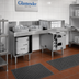 Thumbnail image #2 for Glastender GT-18+2-90R 90-Inch Side-to-Side Pass-Thru Glasswasher Station with Dual Drain Tables