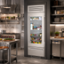 Thumbnail image #2 for True Residential 30-Inch Upright Refrigerator/Freezer Column with Bottom Freezer, Built-In Ice Maker, Left-Hinged Stainless Glass Door
