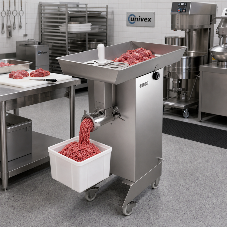 Product image #2 for Univex MG32 Floor Model Meat Grinder, 4 HP, 208-240V, 3-Phase, 2,425 lb/hr