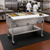 Thumbnail image #2 for Portable Electric Hot Food Table with 4 Dry Wells and Cutting Board, Open Shelf Base, 66 Inch Wide, 208V