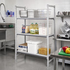 Thumbnail image #2 for Cambro Camshelving® Elements EXSK1872S1480 Solid Shelf Kit, 18 x 72 in, Speckled Gray, Camguard Antimicrobial