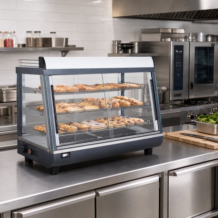Product image #2 for BakeMax Titan Series 36 Inch Countertop Heated Warmer/Display Case, Full/Self Service