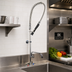 Thumbnail image #2 for BK Resources Evolution Splash-Mount Pre-Rinse Assembly with Add-On Faucet and 12-Inch Swing Spout