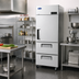 Thumbnail image #2 for Atosa 21.4 Cu. Ft. One-Section Top-Mount Reach-In Freezer with Locking Half Door and 2 Drawers