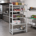 Thumbnail image #3 for Cambro Camshelving Premium 18-Inch x 30-Inch x 84-Inch 5-Shelf Vented and Solid Stationary Starter Unit