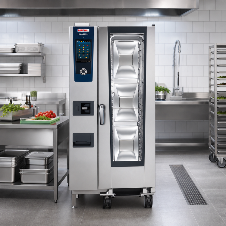 Product image #2 for RATIONAL iCombi Pro 20-Half Size Floor Model Combi Oven, Natural Gas, 120V, 1-Phase