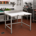 Thumbnail image #2 for Eagle Group 36-Inch x 36-Inch Trimming Table with Removable Polymer Top, Stainless Steel Deck, and 4-Inch Backsplash
