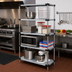 Thumbnail image #2 for Quantum 4-Shelf Solid Stainless Steel Shelving Starter Kit, 42 x 18 x 74 Inches
