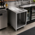 Thumbnail image #2 for BK Resources 18-Inch x 21-Inch Stainless Steel Under Bar Cabinet with 18-Inch Drainboard Top and 4-Inch Riser