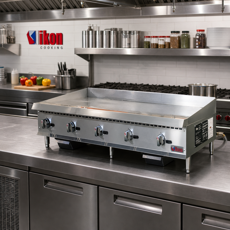 Product image #2 for IKON Cooking ITG-60 60-Inch Countertop Natural Gas Thermostatic Griddle, 150,000 BTU