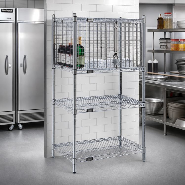 Product image #2 for EAGLEbrite Zinc Security Module with Hinged Doors for 24-Inch Shelving, 24 x 30 Inches