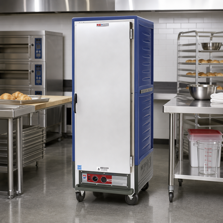 Product image #2 for Metro C5 3 Series Full-Height Heated Holding and Proofing Cabinet, Blue, Low Watt, Fixed Wire Slides
