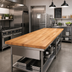 Thumbnail image #2 for Appalachian Red Oak Blended Edge Grain Island Countertop, 132 x 32 x 1-1/2 Inch, Varnique Finish