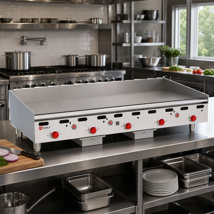 Product image #2 for Wolf Heavy Duty 48-Inch Countertop Gas Griddle