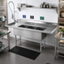Thumbnail image #2 for Advance Tabco 3-Compartment Fabricated Sink with Left and Right Drainboards, 108-Inch, 304 Stainless Steel