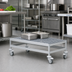 Thumbnail image #2 for Fermostock Mobile Louvered/Slotted Aluminum Dunnage Rack with 5-Inch Casters, 59