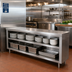 Thumbnail image #2 for Advance Tabco 48-Inch x 15-Inch Stainless Steel Dish Cabinet with Open Base and Mid-Shelf
