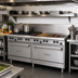 Thumbnail image #2 for Garland US Range U-Series 48-Inch Gas Restaurant Range with 2 Open Burners, 36-Inch Griddle, and Storage Bases