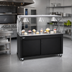 Thumbnail image #2 for Vollrath 2-Series Affordable Portable 46-Inch Mobile Utility Station with Sliding Door Storage Base and Buffet Breath Guard