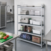 Thumbnail image #2 for Fermostock 5-Tier Add-On Polymer Shelving Expansion Kit, 47W x 18D x 83H, Gray