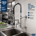 Thumbnail image #2 for T&S Brass Mini Pre-Rinse Wall Mount Faucet with 8-Inch Centers, Low-Flow Spray Valve and Add-On Faucet Nozzle