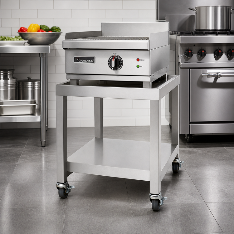 Product image #2 for Garland E24 & G24 Series Stainless Steel Equipment Stand, 18 Inch Wide x 24-1/2 Inch High, Tubular Legs with Undershelf