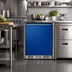 Thumbnail image #3 for Summit Appliance 5.1 Cu. Ft. Undercounter Refrigerator-Freezer with Reversible Cobalt Blue Door
