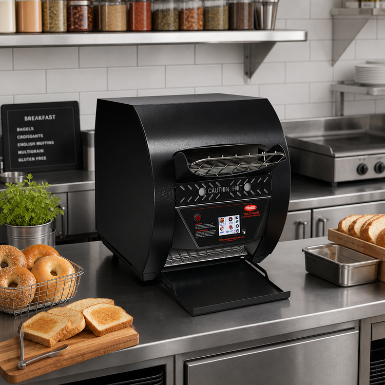 Product image #2 for Hatco Toast-Qwik Countertop Horizontal Conveyor Toaster with Touchscreen Controls