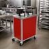Thumbnail image #2 for Atlas Metal MEPD4-5-3/4 Mobile Enclosed Plate Dispenser with 4 Self-Elevating Tubes