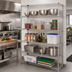 Thumbnail image #2 for Quantum WR63-2460S-5 Stationary Wire Shelving Starter Kit, 60