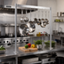 Thumbnail image #3 for Klinger's Trading 60-Inch Adjustable Table-Mount Pot Rack with Double-Pronged Hooks