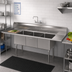 Thumbnail image #2 for John Boos E-Series 75-Inch 3-Compartment Stainless Steel Sink with Left and Right Drainboards