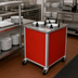 Thumbnail image #2 for Atlas Metal MEPD4-12 Mobile Enclosed Self-Leveling Plate Dispenser, Four Tubes
