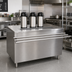 Thumbnail image #2 for BK Resources US-3060S 60 Inch Stainless Steel Self-Serve Counter with Built-In Urn Trough and Tray Shelf