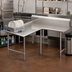 Thumbnail image #2 for John Boos Pro-Bowl L-Shaped Island Clean Dishtable, 60