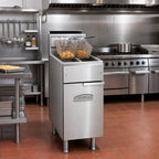 Thumbnail image #2 for Imperial (Middleby) IFS-2525 Gas Floor Fryer, 2 Half-Size Stainless Steel Pots, 25 lb Each, 140,000 BTU, Millivolt Controls