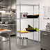 Thumbnail image #2 for Chrome 4-Shelf Stationary Wire Shelving Unit, 60 x 18 x 72 Inches