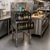 Thumbnail image #2 for Spec-Bar 24-Inch Wide Freestanding 4-Step Liquor Bottle Display Unit, Double Speed Rail Alignment